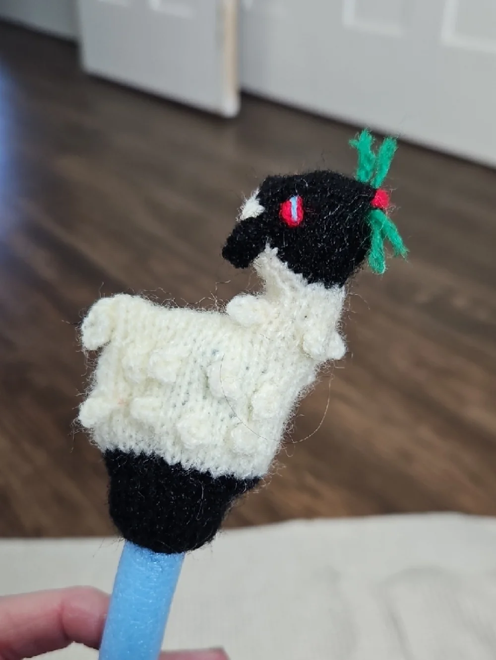 Hand-Knit Animal Finger Puppet Set of 11 Storytelling Toys